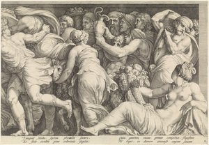 Frisisk med straffen til Niobe (plate 8) av Jan Saenredam