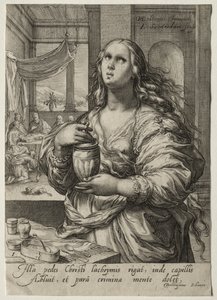 Heltinner fra Det nye testamente: Maria Magdalena. av Jan Saenredam