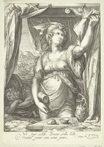 Jael og Sisera av Jan Saenredam