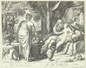 Lot og døtrene hans av Jan Saenredam