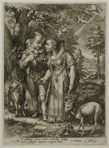 Spring, fra The Four Seasons av Jan Saenredam