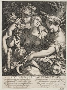 Alliansen av Venus med Bacchus og Ceres av Jan Saenredam