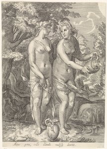 To av Dianas nymfer ved en bekk Diana og nymfene hennes (serietittel) av Jan Saenredam