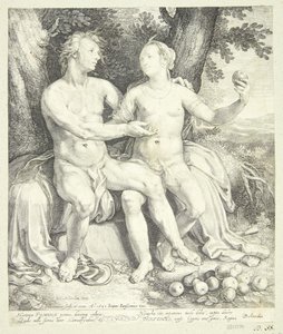 Vertumnus og Pomona av Jan Saenredam