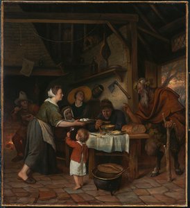 Satyren og bondefamilien av Jan Steen