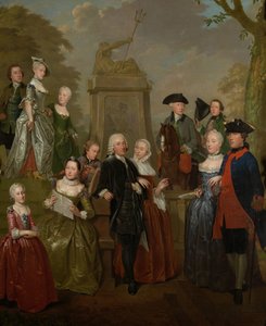 Portrett av Theodorus bispedømme i Vliet og hans familie Portrett av Theodorus bispedømme i Vliet og hans familie