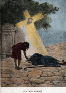 Quo vadis dominerer? (Kapittel XXIII) illustrasjon av JAN STYKA (1858-1925) for romanen «Quo Vadis» av Henryk Sienkiewicz.