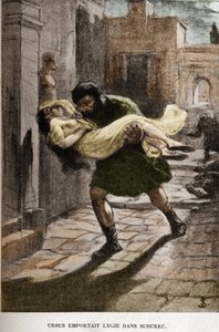 Ursus tok Lygie i suburre (kapittel X) illustrasjon av JAN STYKA (1858-1925) for Henryk Sienkiewiczs roman "Quo Vadis".