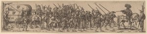 Bagasjetoget med sersjant-majoren av Jan Theodor de Bry after Barthel Beham