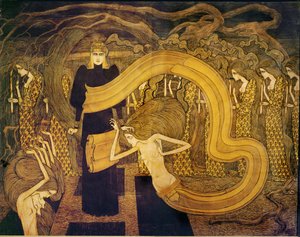 Fatalitt. Akvarell av Jan Theodore Toorop