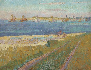 Fischerboote bei Veere (Fiskeflåten til Veere). 1907 av Jan Toorop