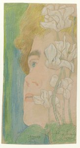 Daisy, ca. 1900 av Jan Toorop