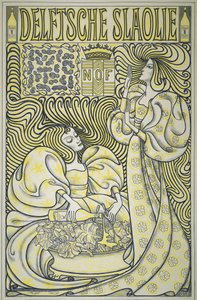 Plakat for Delft Salad Oil, pub.1894 (farge litho) av Jan Toorop