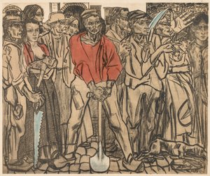 En gruppe arbeidere av Jan Toorop