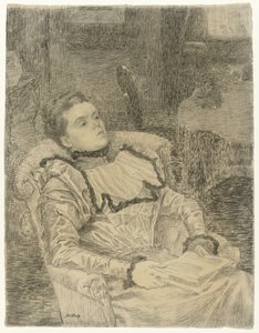 Portrett av Annie Toorop av Jan Toorop