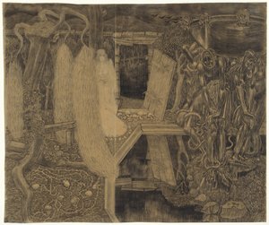 Den gamle sorgens hage Ancient Garden of Sorges av Jan Toorop