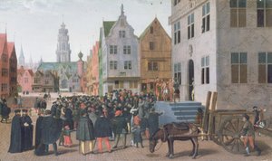 Ecce Homo (Kristus vist til folket) ca. 1565 (olje på lerret) av Jan Van Wechelen