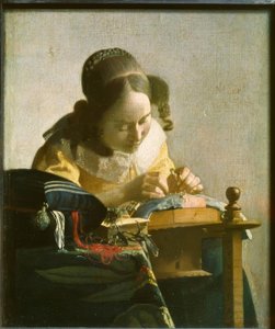 Blondemakeren av Jan Vermeer van Delft
