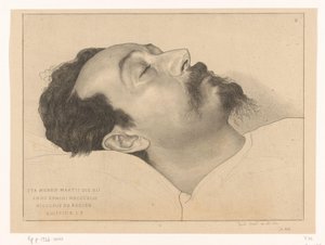 Således, den 12. mars, i år 1803, hvilte Nicholas de Roever. HVIL I FRED. (original tittel på objekt)