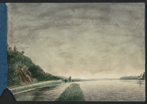Fjelllandskap ved en innsjø av Jan Veth
