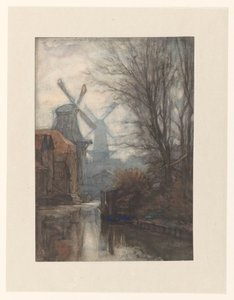 Møller på en kanal av Jan Veth