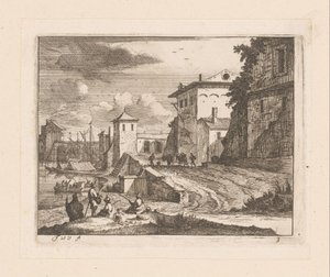 Kaier i en italiensk havn