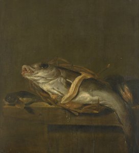 Stilleben med hyse og gurnard av Jan Vonck