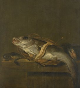 Stilleben med hyse og gurnard av Jan Vonck