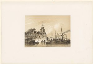 Utsikt over den gamle hovedporten i Rotterdam
