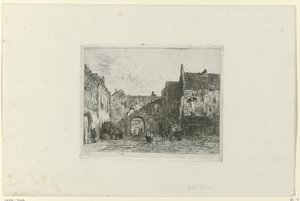 Utsikt over Binnenhof av Jan Weissenbruch