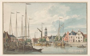 Ansikt på De Lemmer av Jan Weissenbruch