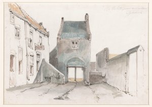 Steigerpoort i Leerdam Vannport i Leerdam av Jan Weissenbruch