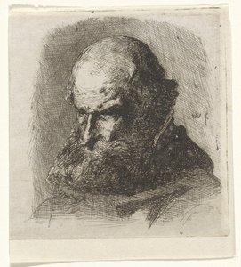 Studie av en gammel mann av Jan Weissenbruch