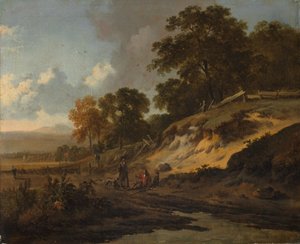 Landskap med jegere, ca. 1660-1680.