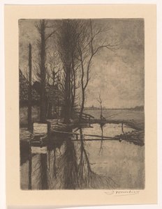 Grøft ved Nootdorp av Jan Willem Nortier (signed by artist)