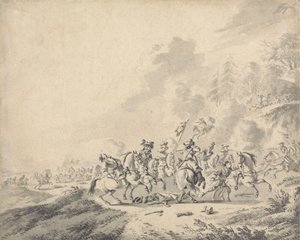 En kavalerikamp av Jan Wyck