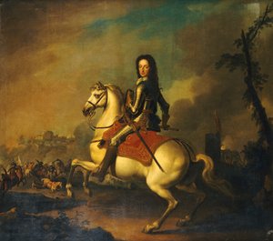 Portrett av kong William III i slaget ved Boyne i 1690