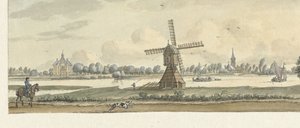 Utsikt over Tienhoven og huset Herlaar av Jan de Beijer