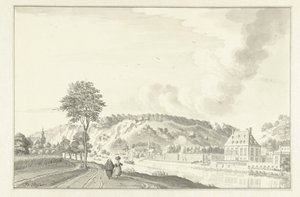 Daff Castle, langs Meuse, ovenfor Namur av Jan de Beijer