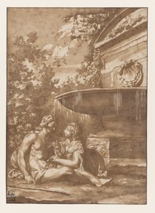 Idyll ved en fontene