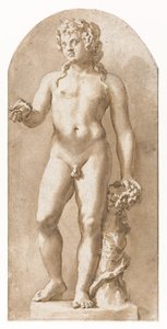 Unge Bacchus står av Jan de Bisschop