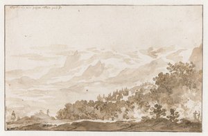 Tusculum (Frascati) er fra Zuidwesten av Jan de Bisschop