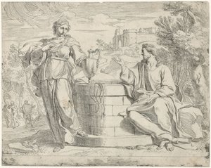 Kristus og den samaritanske kvinnen av Jan de Pape (rejected attribution)
