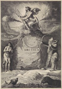 Arktisk landskap Arctica (tittel på objekt) av Jan de Visscher (rejected attribution)
