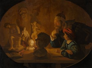 Tegneleksjonen, 1634 av Jan ter Borch or Terborch