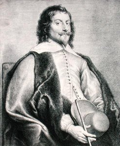 Nicolas Lanier (f.1588) gravert av Lucas Vostermans (gravering) av Jan the Elder (after) Lievens