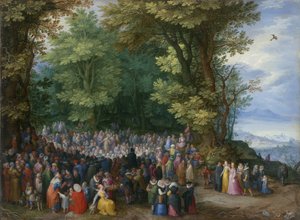 Bergprekenen av Jan the Elder Brueghel