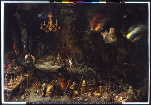 Ilden av Brueghel Jan I (1568-1625) 1621 (olje på lerret) av Jan the Elder Brueghel