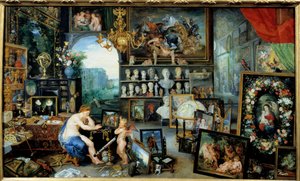 Utsikten. Allegori over de fem sansene Maleri av Jan I Brueghel Dit De Velours (1568-1625) Ec. Flam av Jan the Elder Brueghel