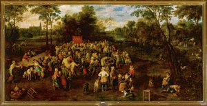Bryllupsfest … (maleri på lerret) av Jan the Elder Brueghel